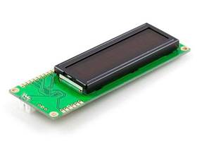 Serial Enabled 16x2 LCD - White on Black 5V